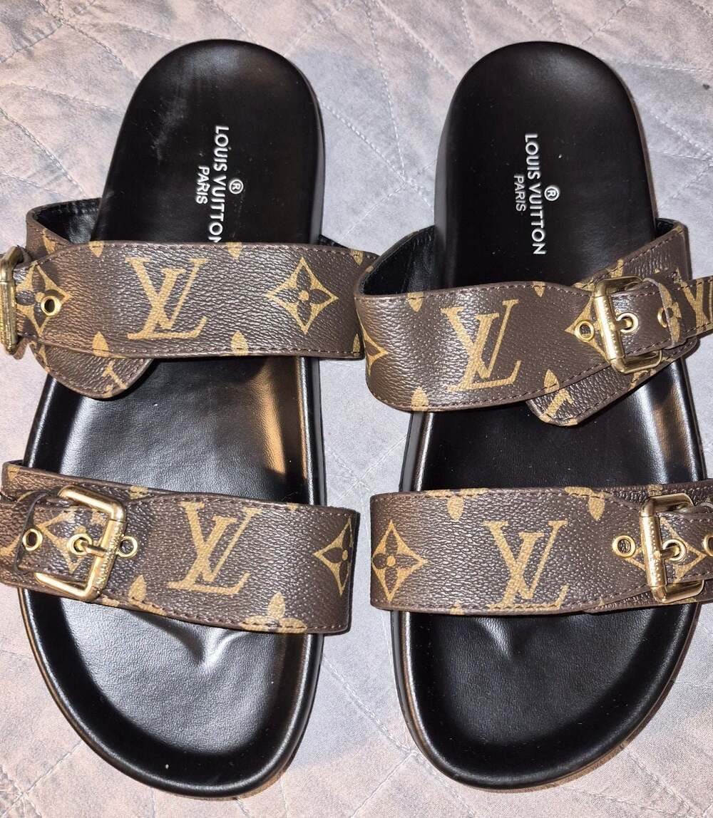Other Stories :sandals Bom Dia Flat Mule in Monogram Canvas